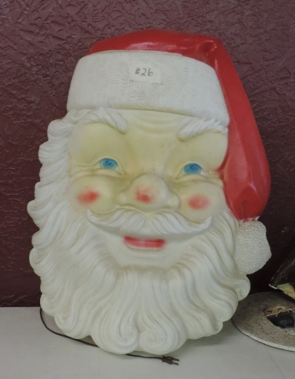 Vintage Plastic Santa Claus Face