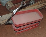 Three Vintage Small American Beauty Child's Wagons