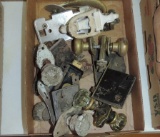 Box Lot of Door Knobs, Locks, Knockers and More
