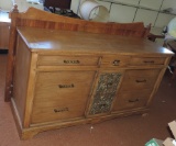 Romweber Dresser with Mirror and Matching Head Board