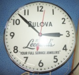 Bulova Leonard's Jewelry Wall Clock