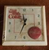 Coca-Cola Plastic Clock 