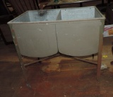 Crosley Galvanized Double Washtub