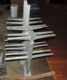 Six Metal Shelf Racks