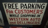 Free Parking for Western Auto and Dellinger's