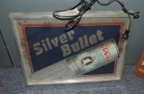 Plastic Silver Bullet Coors Beer Light Up Sign