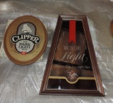 Clipper Oval Medallion and Michelob Light Mirror