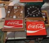 Two Coca-Cola Clocks