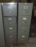 Two Four-Drawer Filing Cabinets