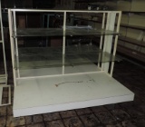 Square Display Unit with Glass Shelves