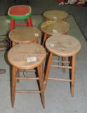 Wooden Stool Lot