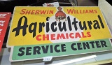 Scarce Masonite Sherman Williams Agricultural Chemical Sign