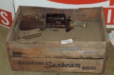 (2) Wooden Sunbeam Bread Crates