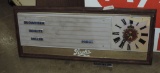 1970's Stroh's Beer Large Menu Board Light