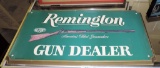 Vintage Remington Plastic Gun Dealer Sign