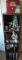 Shelf Lot Full of Decorative Items and Christmas Items