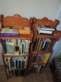(2) 3 Shelf Book Cases with Books