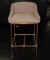 Upholstered Bar Stool with Metal Legs