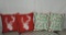 Lot of Four Holiday Pillows