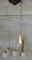 Two Bower + West Elm Hanging Three Globe Light Fixture