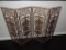 Gold Metal Fireplace Screen