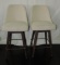 Two Alder and Tweed Furniture Bar Stools