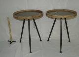 Two Round Side Tables