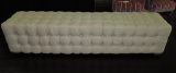 Upholstered and Tufted Bench