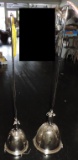 Pair of Stainless Hanging Lights