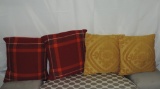 Lot of Four Pillows