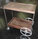 Wood and Metal Tea Cart