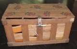 Old Crate with Wooden Strawberry Baskets