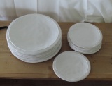 Lot of Indaba  White dishes