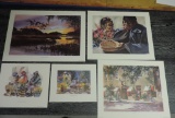 Lot of Five Prints