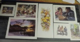 Lot of Seven Prints