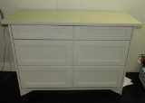 Painted White Six-Drawer Dresser