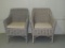 Pair of Gray Rattan Patio Chairs