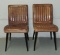 Pair of Vintage Leather Dining Chairs