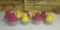 Lot of Pink and Yellow Cement Booey Vases