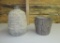 Lot of Two Cement Vases