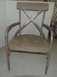 Antique Looking Metal Arm Chair