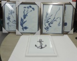 Collection of Framed Prints of Dried Flowers