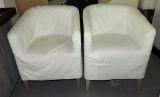 Pair of Slip Covered Chairs
