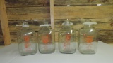 Lot of Vintage Deters Milk Jugs