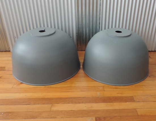 Pair of Industrial Dome Shades