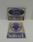 Two (2) Original Genuine Ford Parts Cardboard Signs