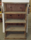 Custom Made Barnwood Shelving Unit