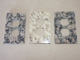 Three (3) Stone Receptacle Covers
