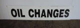 Metal Oil Change Sign