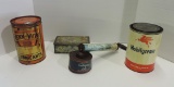 Lot Of Antique Advertising Cans